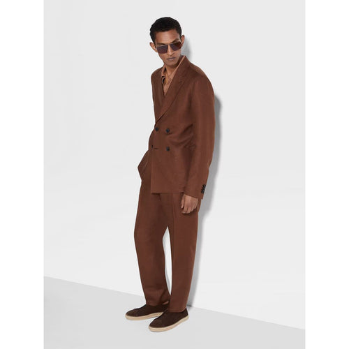 Load image into Gallery viewer, ZEGNA BROWN OASI LINO JACKET
