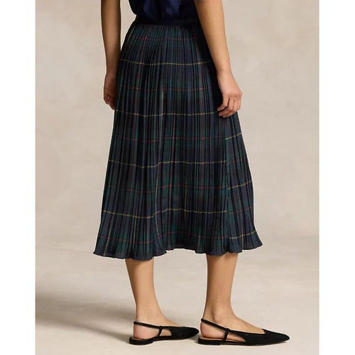 Load image into Gallery viewer, RALPH LAUREN Plaid Pleated Midi Skirt
