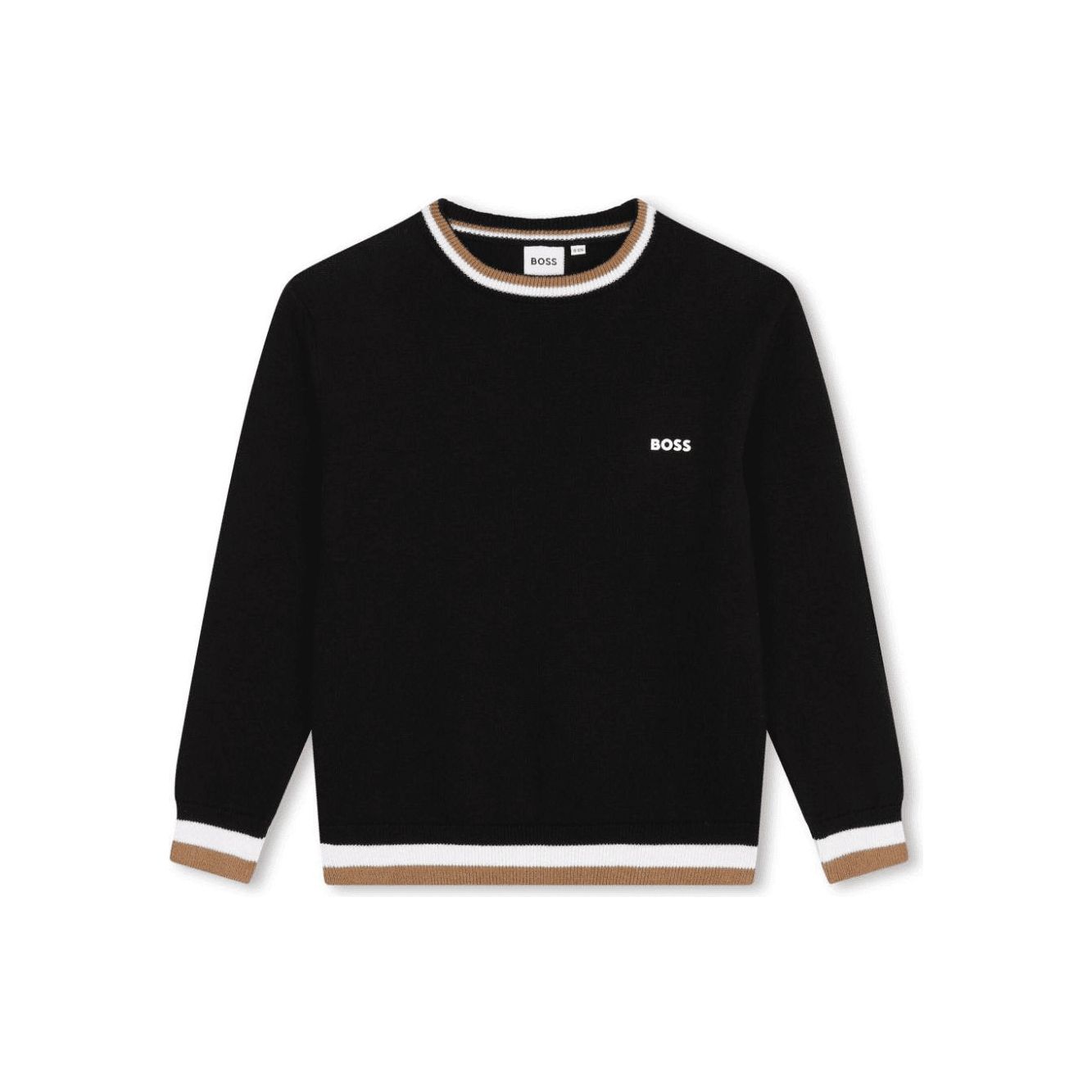 BOSS stripe-detail jumper