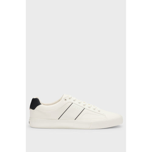 Load image into Gallery viewer, BOSS FAUX-LEATHER TRAINERS WITH PLAIN AND GRAINED TEXTURES
