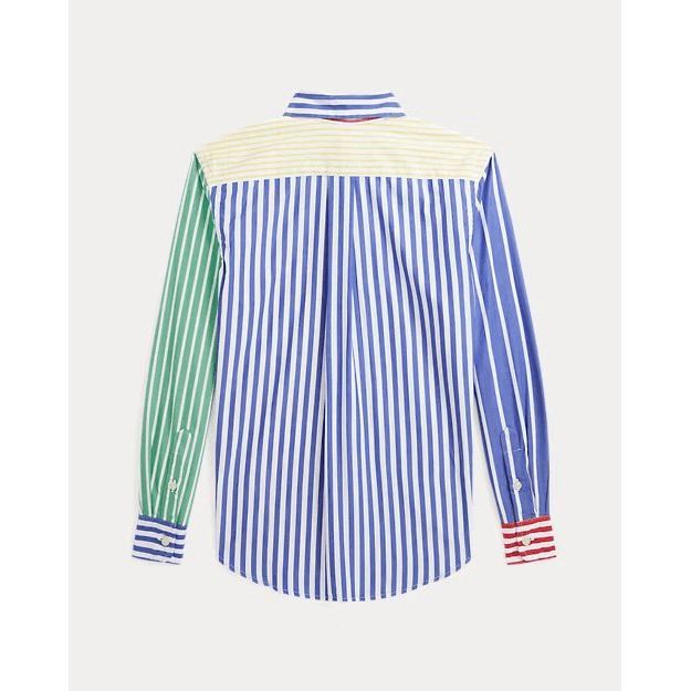 RALPH LAUREN Striped Cotton Poplin Fun Shirt