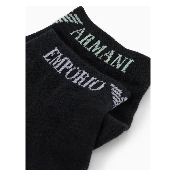 EMPORIO ARMANI THREE-PACK OF SOCKS WITH JACQUARD EMPORIO ARMANI LOGO