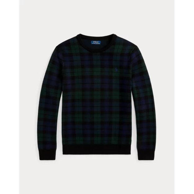 RALPH LAUREN Plaid Washable Wool Jumper