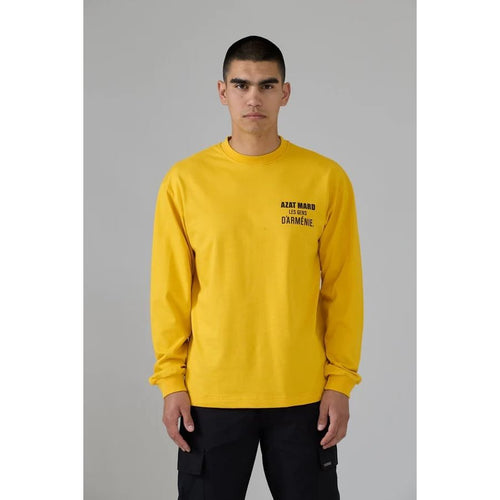 Load image into Gallery viewer, AZAT MARD YELLOW LES GENS LONG SLEEVE T-SHIRT - Yooto
