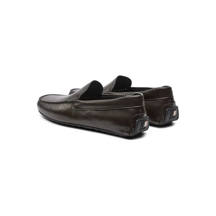 BOSS NAPPA LEATHER LOAFERS WITH DRIVER SOLE AND FULL INTERNAL LINING - Yooto