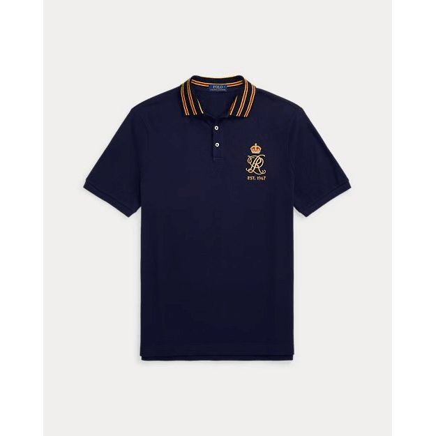 RALPH LAUREN Classic Fit Crest Mesh Polo Shirt