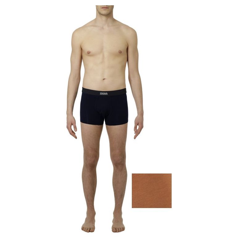 ZEGNA DARK FOLIAGE STRETCH COTTON TRUNKS