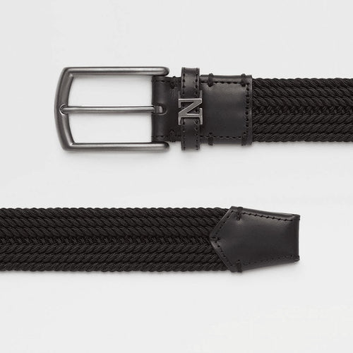 Load image into Gallery viewer, ZEGNA BLACK RAYON BELT
