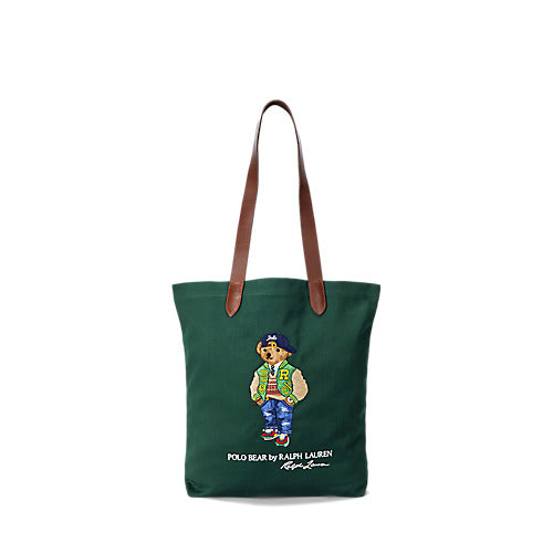 RALPH LAUREN Polo Bear Twill Shopper Tote