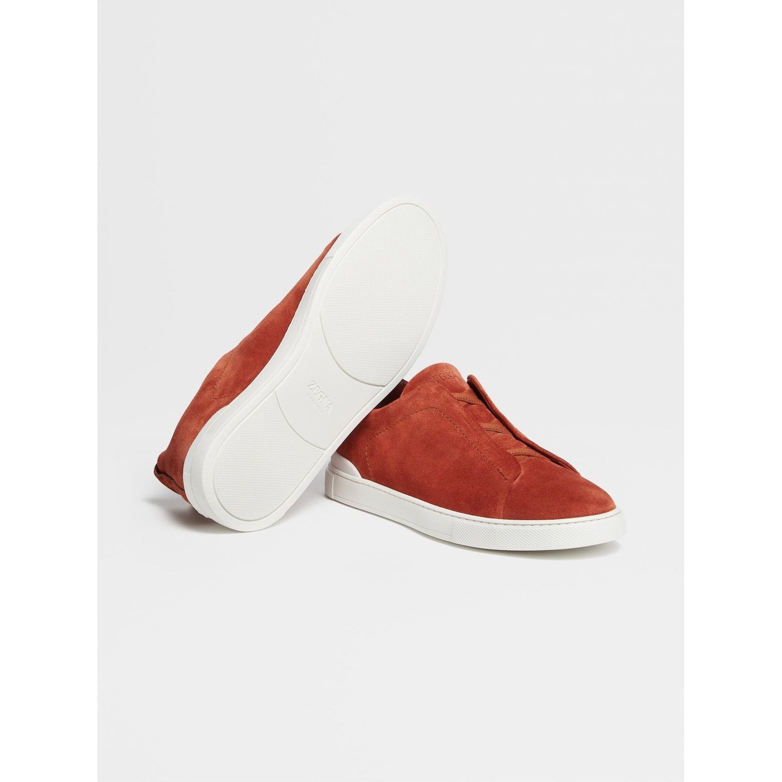 ZEGNA SUEDE TRIPLE STITCH™ LOW TOP SNEAKERS