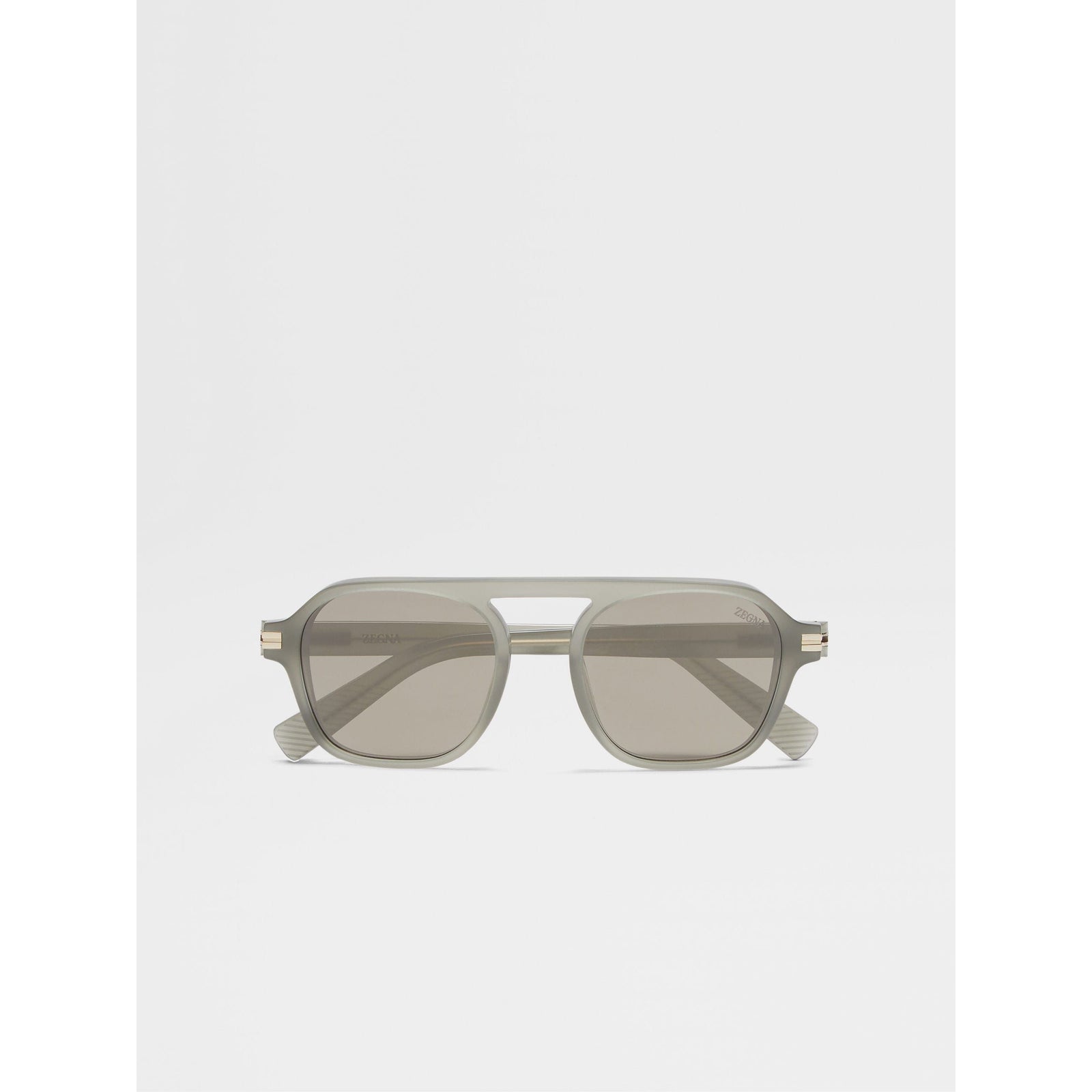 ZEGNA GREEN AURORA II ACETATE SUNGLASSES