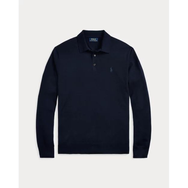 RALPH LAUREN Wool Polo-Collar Jumper