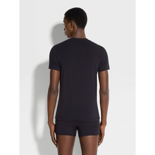 Load image into Gallery viewer, ZEGNA BLUE STRETCH COTTON T-SHIRT
