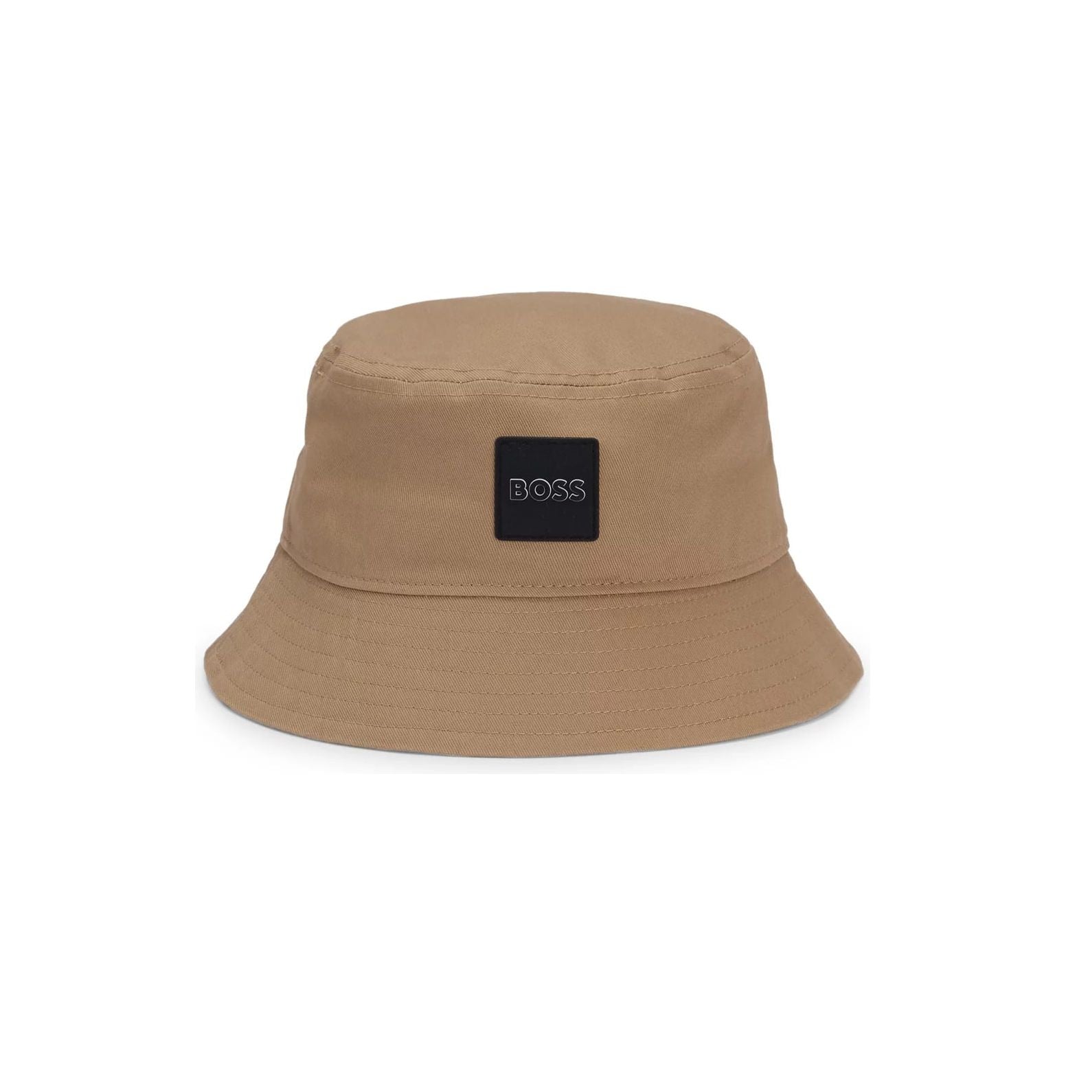 BOSS KIDS KIDS' BUCKET HAT IN COTTON TWILL WITH RUBBER LOGO - Yooto