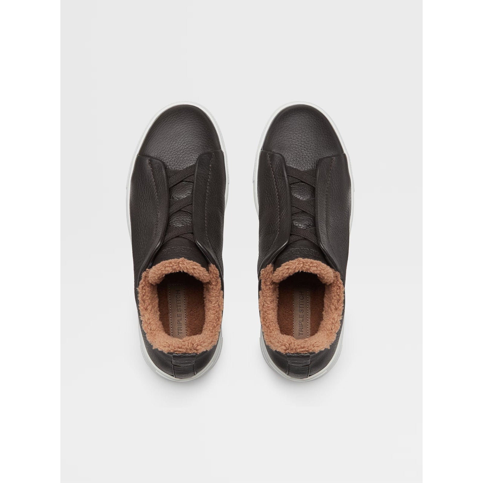 ZEGNA DEERSKIN TRIPLE STITCH™ SNEAKERS