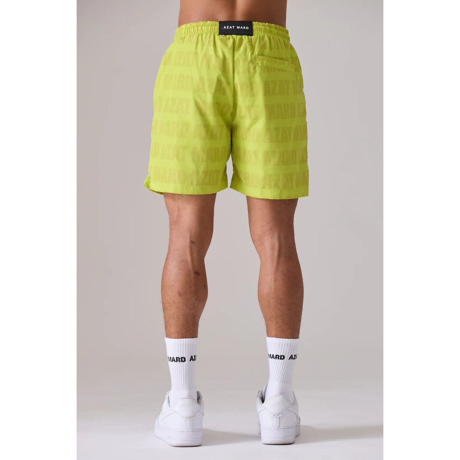 AZAT MARD LIME GREEN IMPACT SWIM SHORTS - Yooto