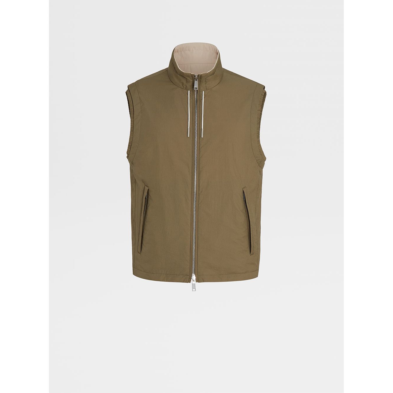 ZEGNA TECHNICAL FABRIC REVERSIBLE BREZZA VEST