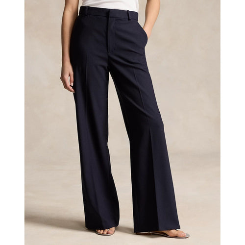 Load image into Gallery viewer, RALPH LAUREN Stretch Wool Faille Wide-Leg Trouser
