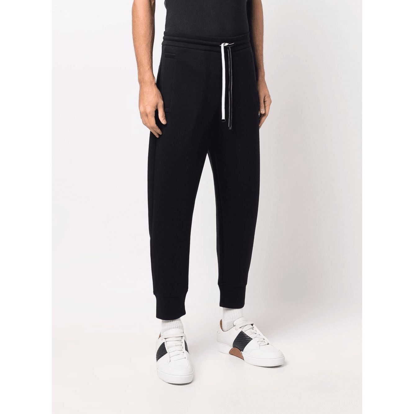 EMPORIO ARMANI tapered-leg solid trackpants