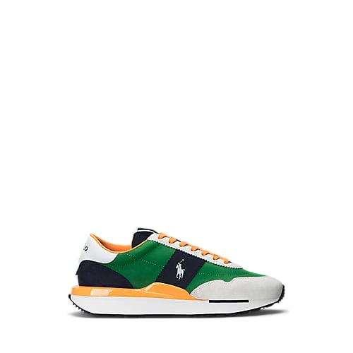 POLO RALPH LAUREN TRAIN 89 SUEDE-PANELLED TRAINER - Yooto