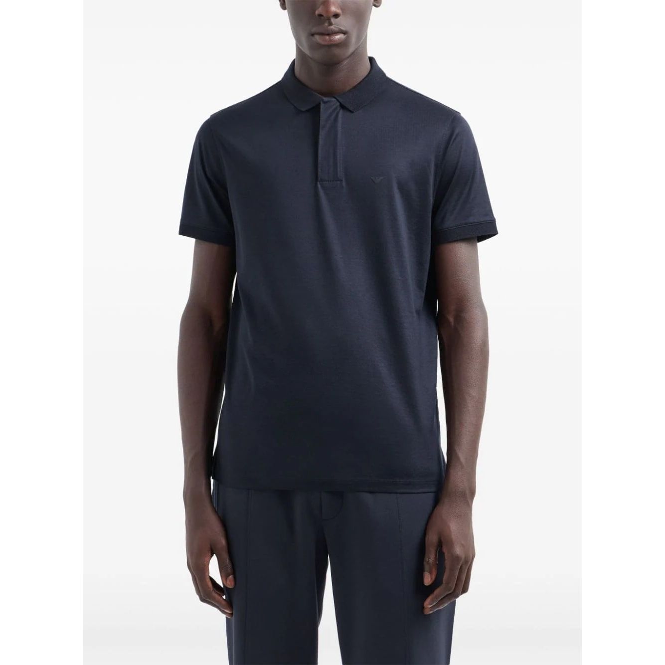 EMPORIO ARMANI rubberised-logo polo shirt