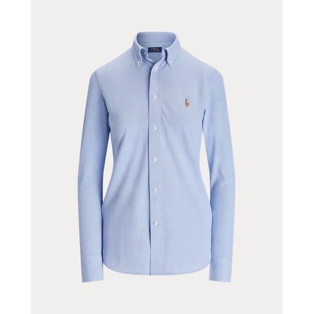 RALPH LAUREN Slim Fit Knit Cotton Oxford Shirt