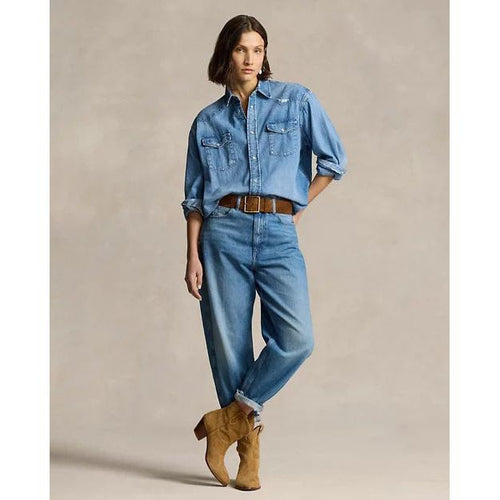 Load image into Gallery viewer, RALPH LAUREN Denim Western Shirt
