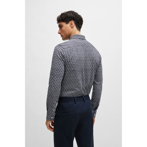 Load image into Gallery viewer, BOSS SLIM-FIT SHIRT IN PRINTED PERFORMANCE-STRETCH MATERIAL - Yooto

