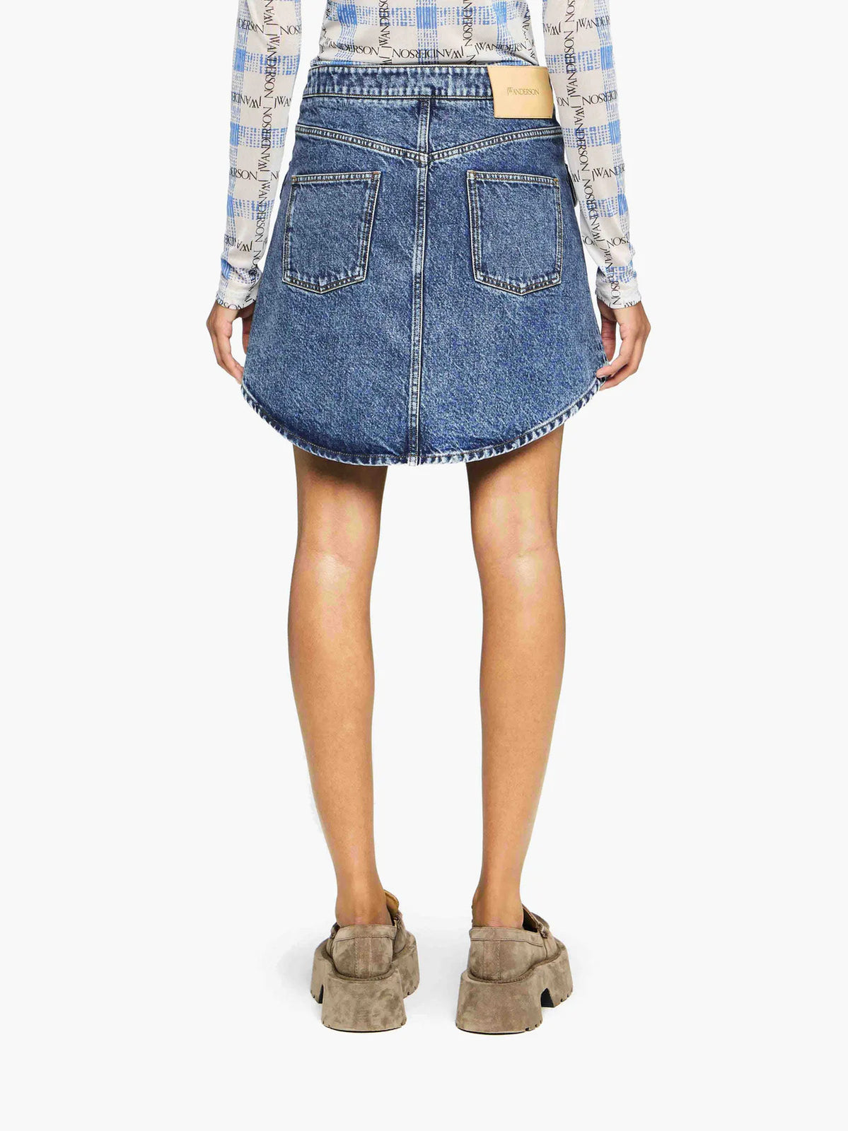 JW Anderson CURVED PATCH POCKET MINI SKIRT