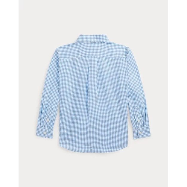 POLO RALPH LAUREN PLAID LINEN SHIRT - Yooto