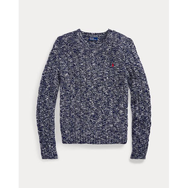 RALPH LAUREN Cable-Knit Ragg Cotton Crewneck Jumper