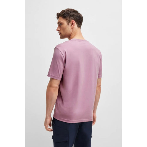 Load image into Gallery viewer, BOSS STRETCH-COTTON T-SHIRT WITH CREW NECKLINE AND LOGO DETAIL
