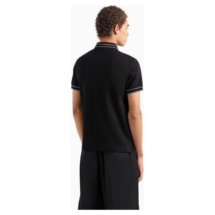 EMPORIO ARMANI JERSEY POLO SHIRT WITH PLACED LOGO - Yooto