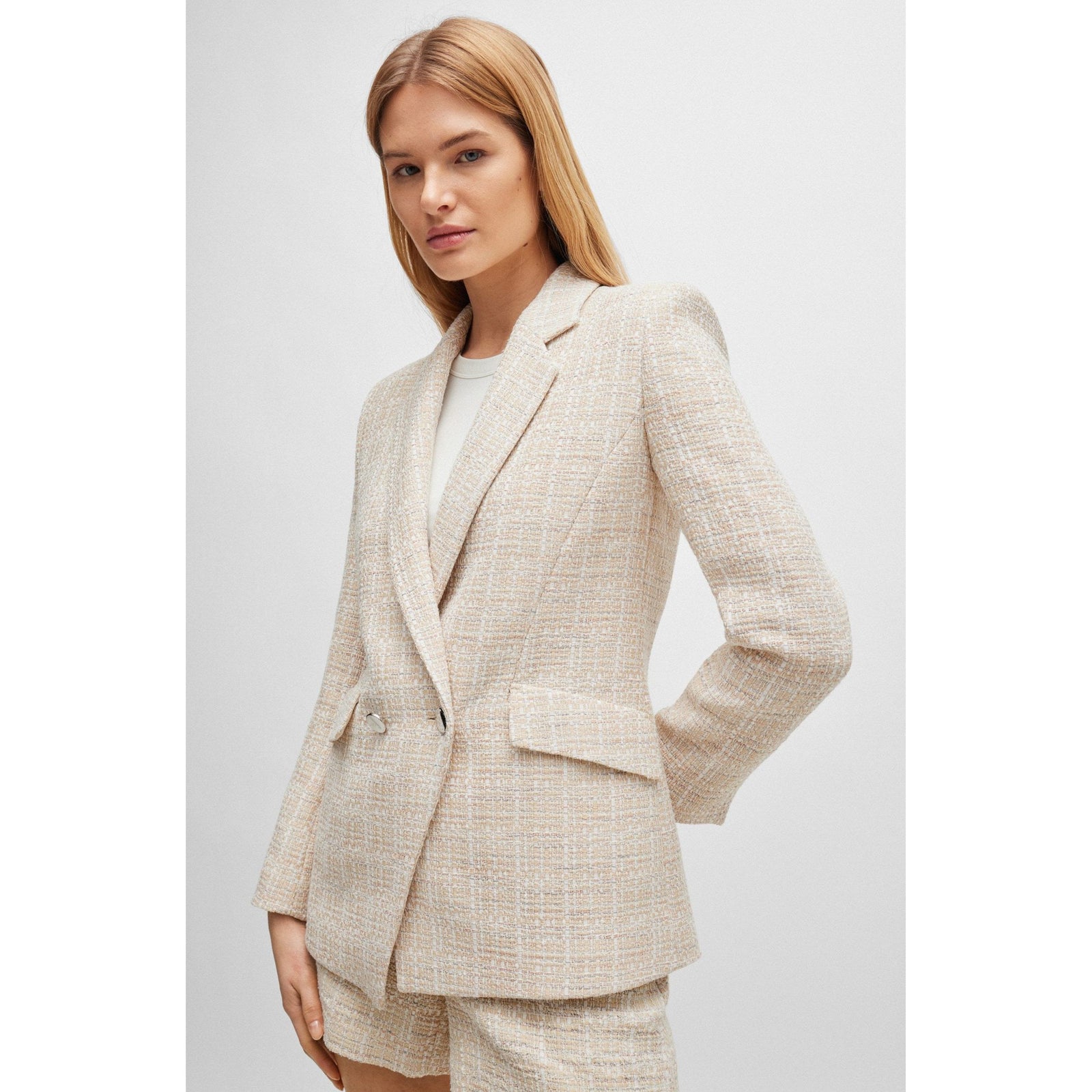 BOSS REGULAR FIT TWEED JACKET - Yooto