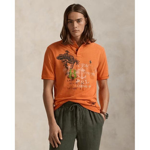 Load image into Gallery viewer, RALPH LAUREN Classic Fit Mesh Graphic Polo Shirt
