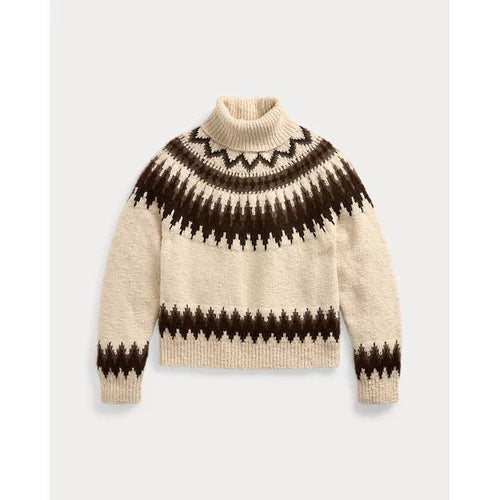 Load image into Gallery viewer, RALPH LAUREN Fair Isle Wool-Blend Roll Neck
