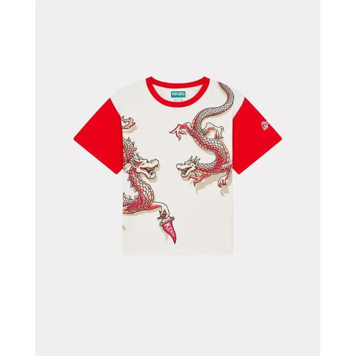 Load image into Gallery viewer, KENZO KIDS YEAR OF THE DRAGON&#39; PRINTED COTTON T-SHIRT - Yooto
