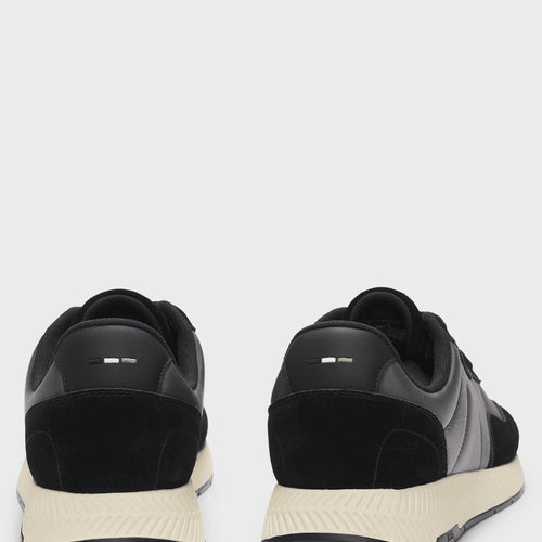 Load image into Gallery viewer, BOSS Mixed-material trainers with suede trims
