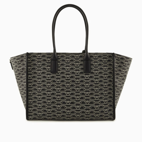 Load image into Gallery viewer, EMPORIO ARMANI Medium shopper bag with all-over monogram print
