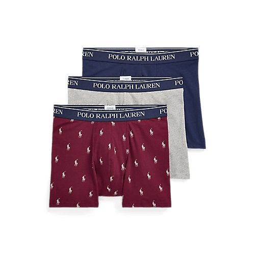 RALPH LAUREN Stretch Cotton Boxer Brief 3-Pack