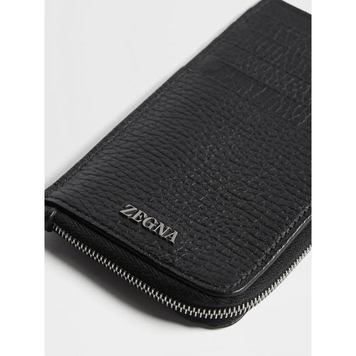 Load image into Gallery viewer, ZEGNA BLACK DEERSKIN WALLET
