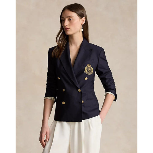 Load image into Gallery viewer, RALPH LAUREN Double-Breasted Crest Blazer
