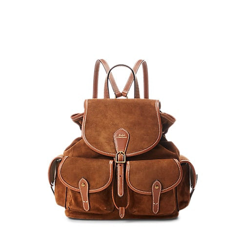 RALPH LAUREN Suede Bellport Backpack