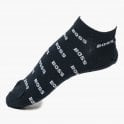 Load image into Gallery viewer, BOSS 2 PACK AS ALLOVER LOGO NAVY 401 TRAINER SOCKS
