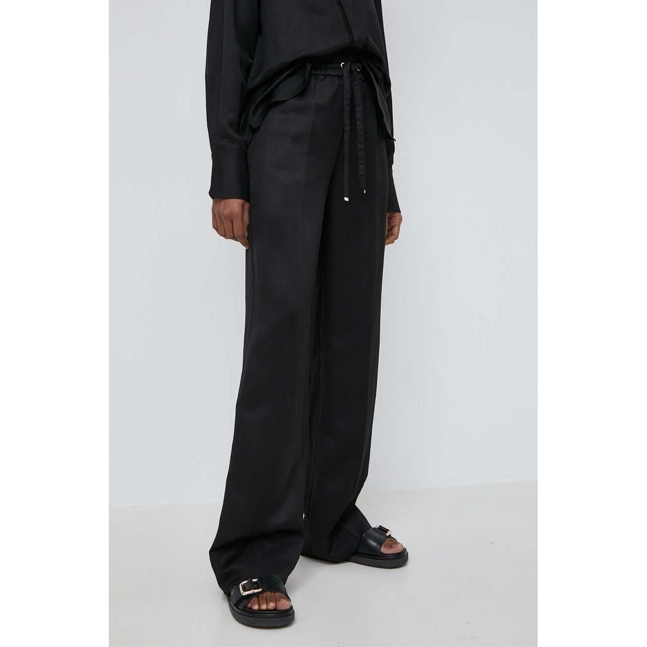 BOSS RELAXED-FIT TROUSERS WITH HARDWARE-TIPPED DRAWCORD - Yooto