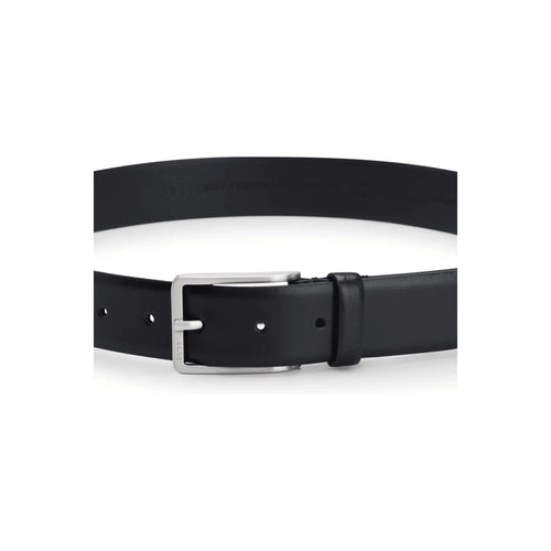 Load image into Gallery viewer, BOSS Italian-made leather belt with engraved-logo buckle
