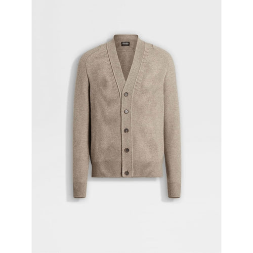 Load image into Gallery viewer, ZEGNA LIGHT TAUPE OASI CASHMERE CARDIGAN
