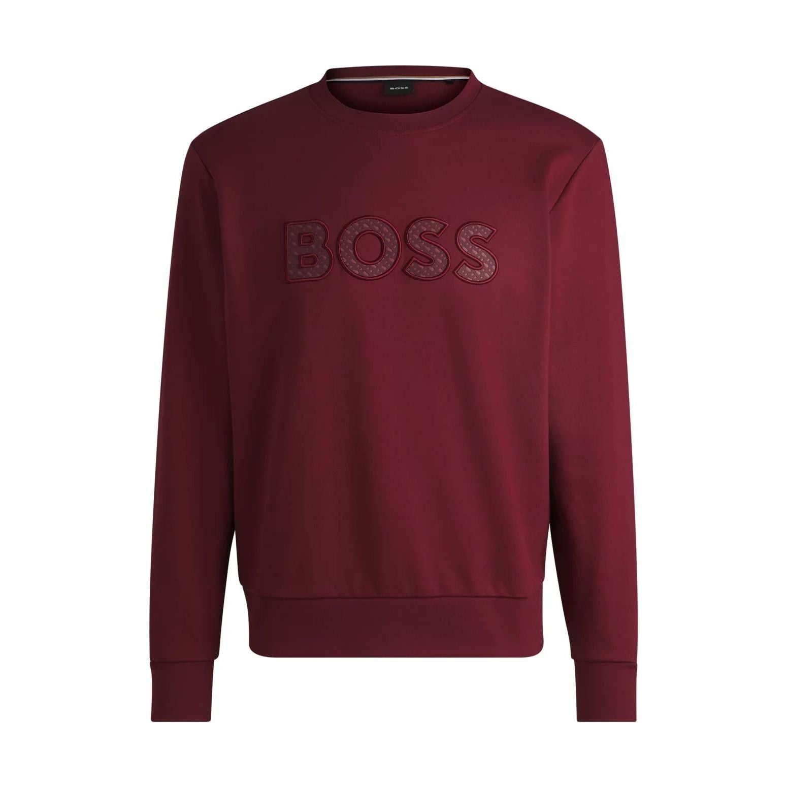 BOSS RELAXED-FIT COTTON-TERRY SWEATSHIRT WITH LOGO ARTWORK