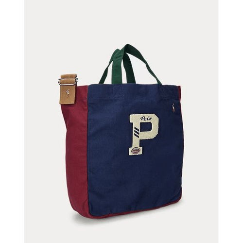 Load image into Gallery viewer, RALPH LAUREN Colour-Blocked Canvas Shopper Tote
