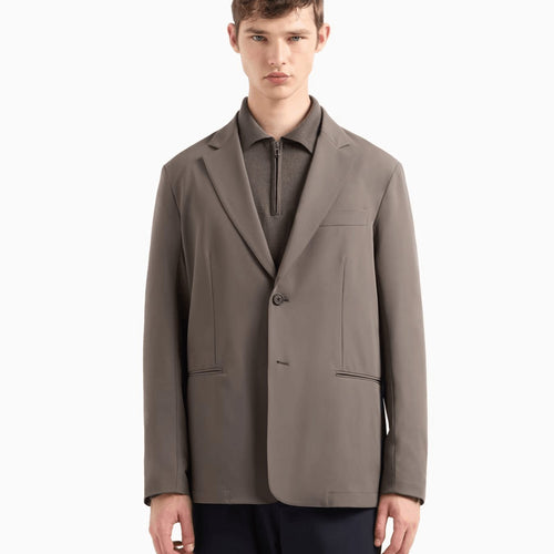 Load image into Gallery viewer, EMPORIO ARMANI Travel Essentials stretch-nylon single-breasted blazer
